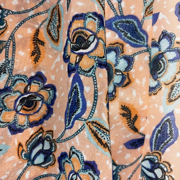 Sonoma Floral Swim Cover-Up | Blue & Peach Kimono Style | One Size - Picture 4 of 5